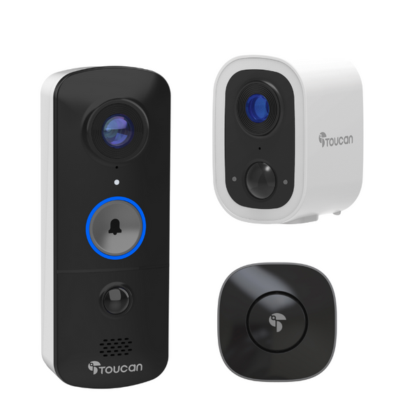 Toucan Wireless Video Doorbell V3 & Wireless Security Camera S4 Bundle