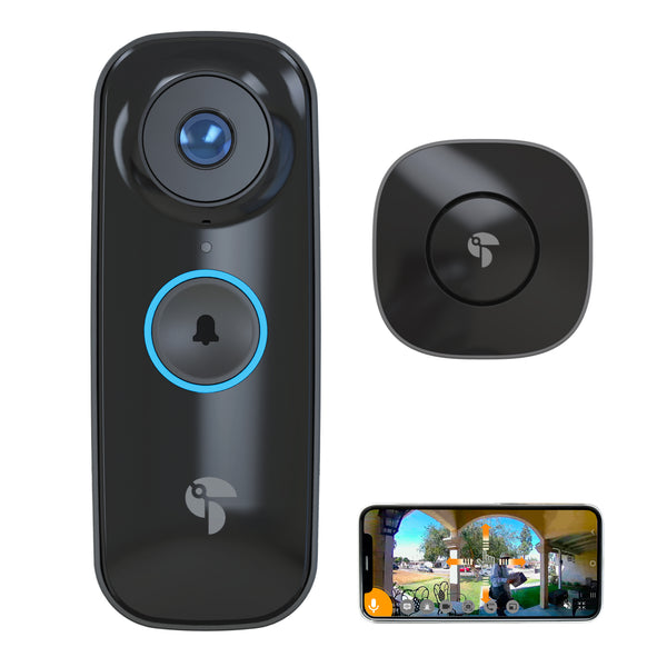 Toucan Wireless Video Doorbell PRO & Wireless Security Camera PRO (3-Pack) Bundle